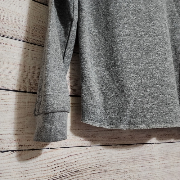 Marine Layer Henley Shirt Gray Rayon Poly Cotton M - Picture 2 of 10